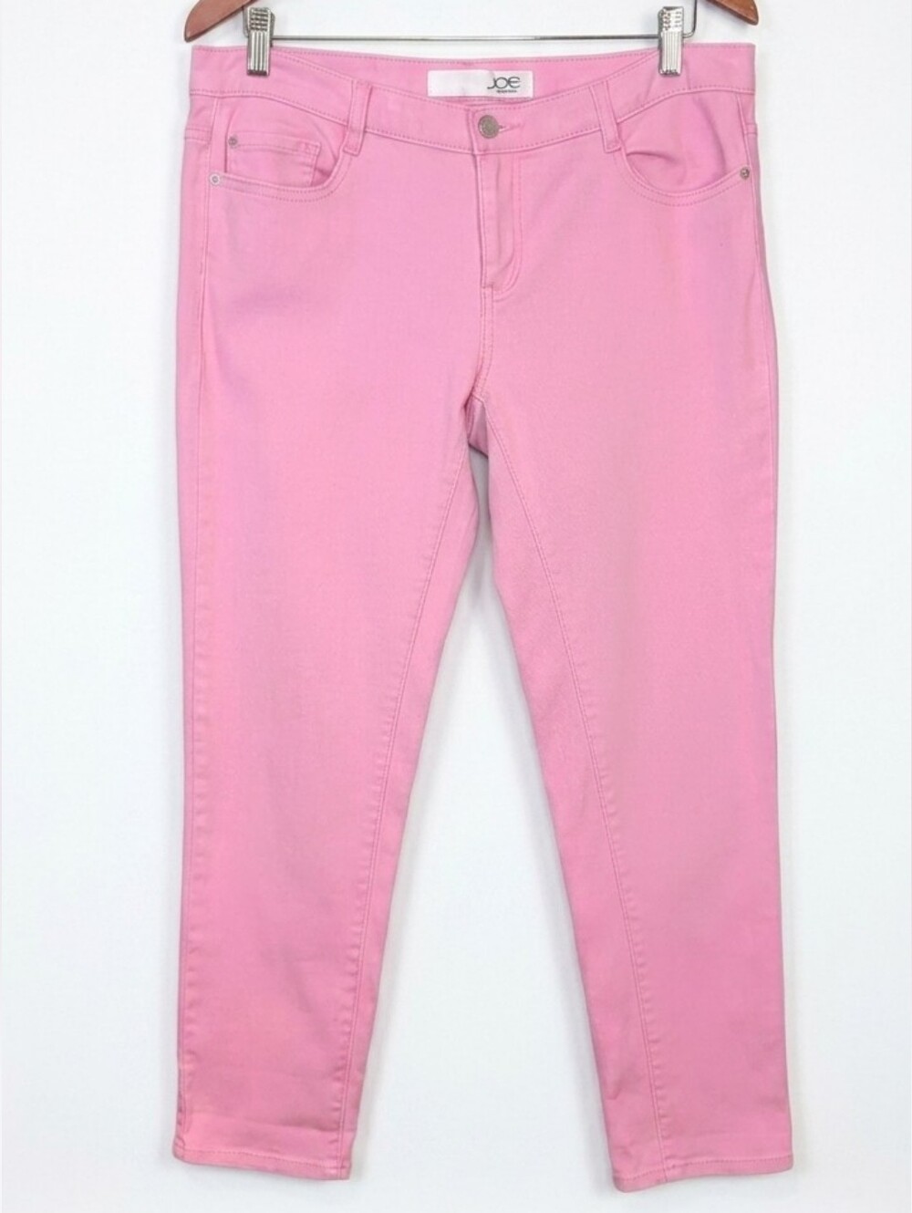 Joe Fresh Pink Slim Leg Jeans Size 10 Cotton Blend Denim Barbiecore Bubblegum